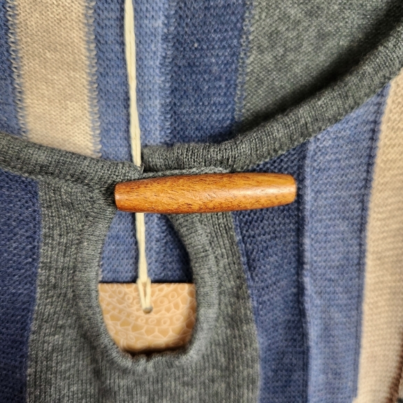 PrAna Yarrah Casual Preppy Travel Organic Cotton Knit Sweater Dress Gray XL - Picture 8 of 16